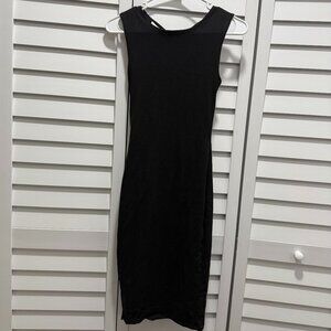 Women's Body Con Mini Black Dress